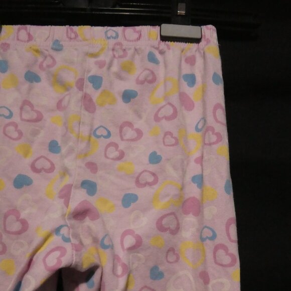 GEORGE | size 6 | Pink Pajama Pants | Hearts All Over Print | Stretchy Waist - Picture 12 of 16